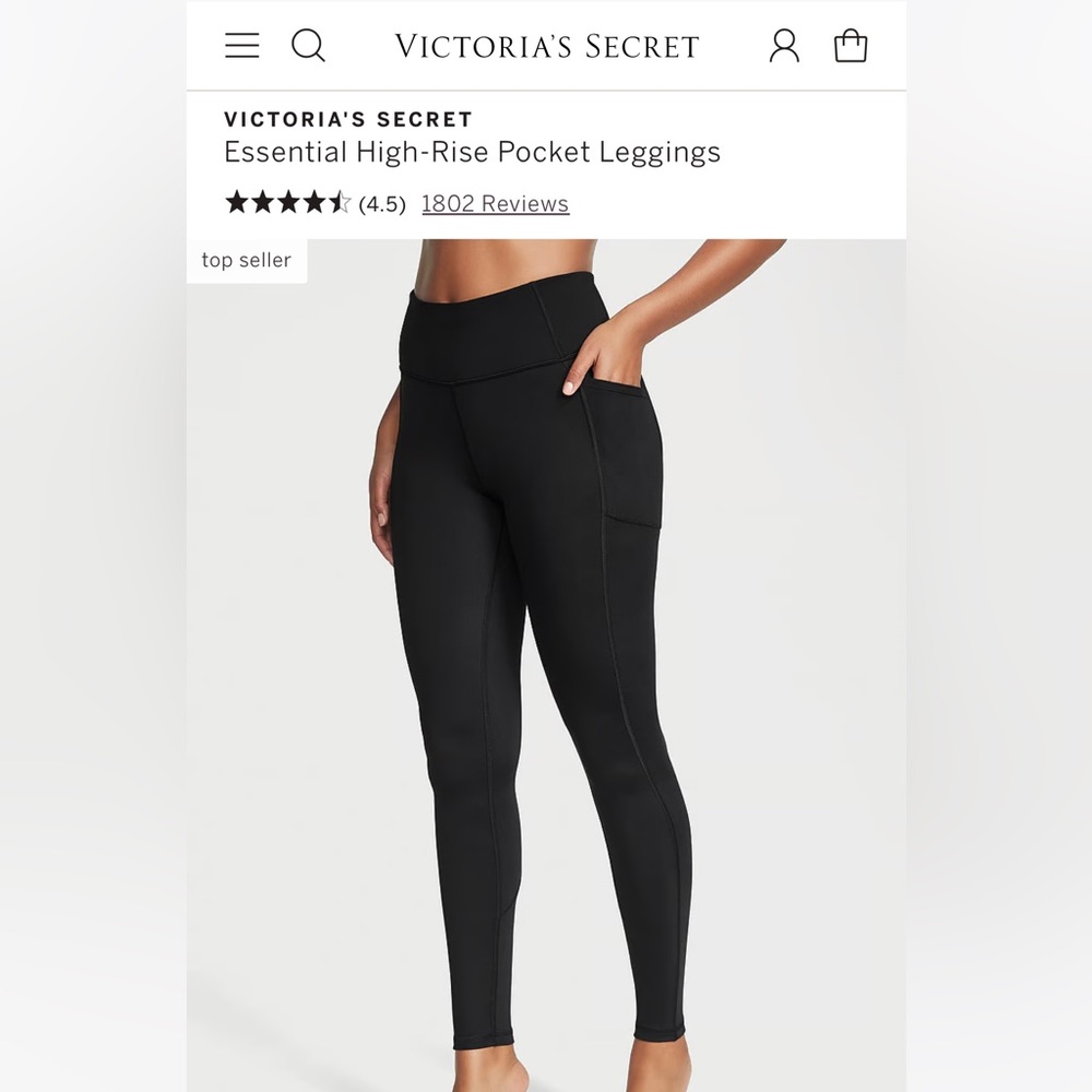 VICTORIA'S SECRET Essential High-Rise Pocket Leggings